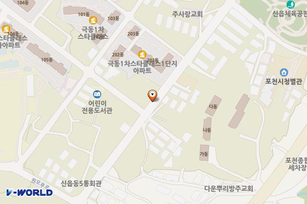원모루로1길 노상주차장 위치 지도 — 경기도 포천시 신읍동 88-8