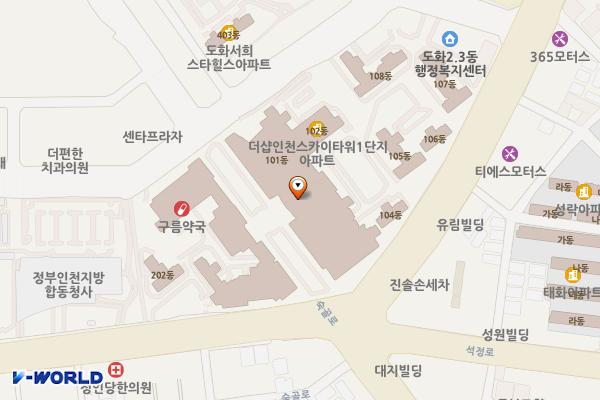 앨리웨이 인천 위치 지도 — 인천광역시 미추홀구 숙골로88번길 12