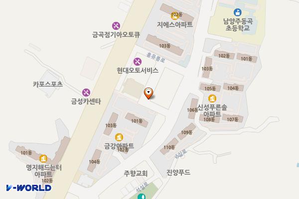 다남프라자(남양주) 위치 지도 — 경기도 남양주시 홍유릉로248번길 39