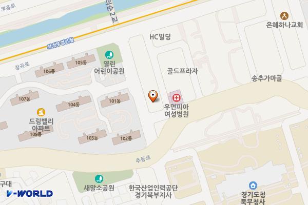경남프라자(의정부) 위치 지도 — 경기도 의정부시 청사로5번길 26