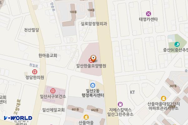 에이스스타디움(고양) 위치 지도 — 경기도 고양시 일산서구 고봉로 291