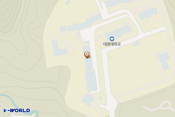대원대학교(제천) 위치 지도 — 충청북도 제천시 대학로 316