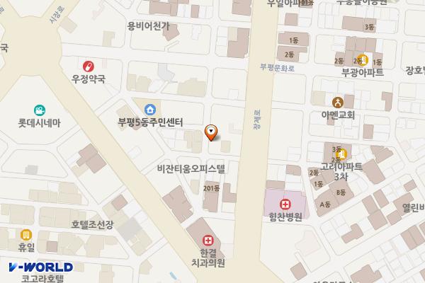 베로나 오피스텔(인천) 위치 지도 — 인천광역시 부평구 부평문화로116번길 19