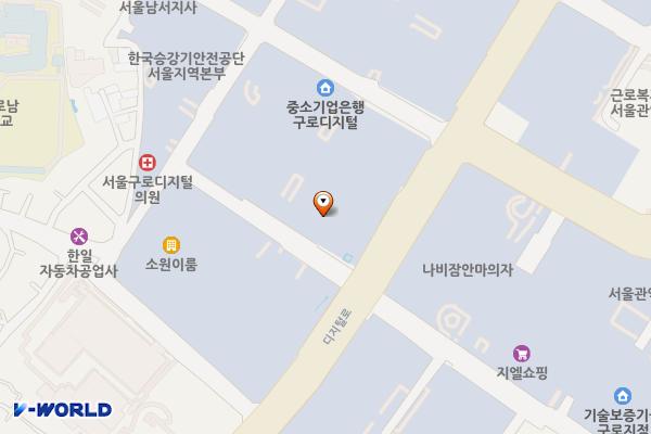 에이스트윈타워2차(구로) 위치 지도 — 서울특별시 구로구 디지털로 273