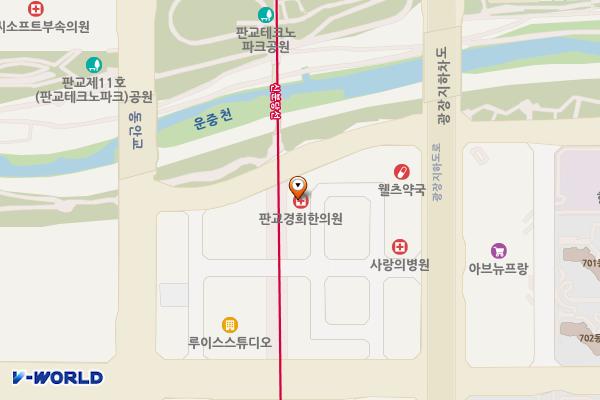 판교타워(성남) 위치 지도 — 경기도 성남시 분당구 판교역로192번길 16