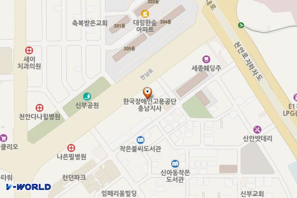 소암빌딩(천안) 위치 지도 — 충청남도 천안시 동남구 만남로 82