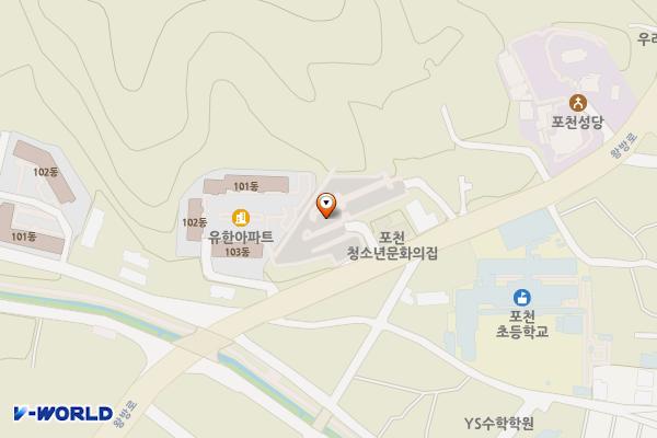 왕방산 등산로 공영주차장 위치 지도 — 경기도 포천시 신읍동 139-20
