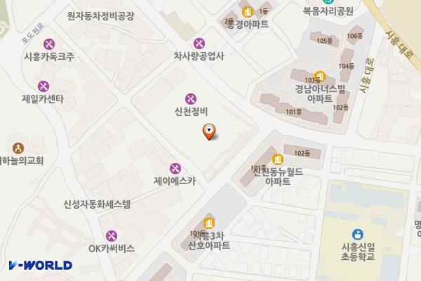 프라임캐슬지식산업센터(시흥) 위치 지도 — 경기도 시흥시 포도원로116번길 25