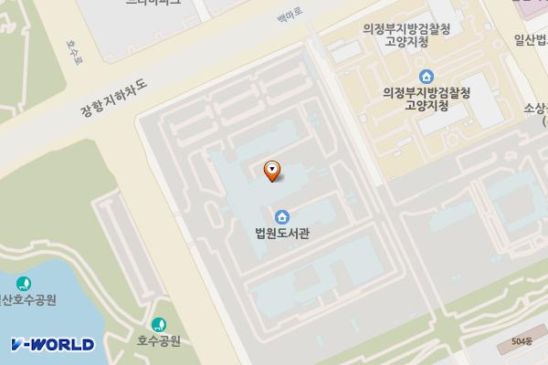 사법연수원(고양) 위치 지도 — 경기도 고양시 일산동구 호수로 550