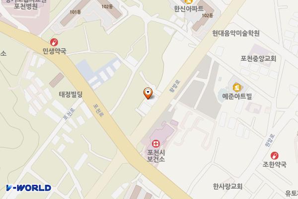 제2쌈지공영주차장 위치 지도 — 경기도 포천시 왕방로 235