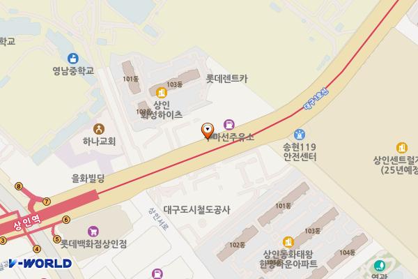 상인요양병원(대구) 위치 지도 — 대구광역시 달서구 월배로 247