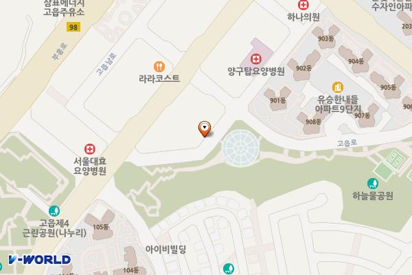 메가시티프라자(양주) 위치 지도 — 경기도 양주시 고읍남로 23
