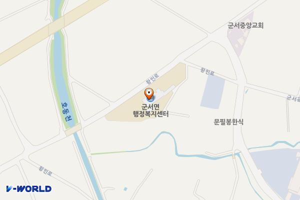 군서면 행정복지센터(영암) 위치 지도 — 전남광주통합특별시 영암군 군서면 왕인로 762