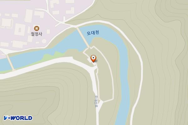 오대산국립공원 월정사주차장(평창) 위치 지도 — 강원특별자치도 평창군 진부면 오대산로 350-1