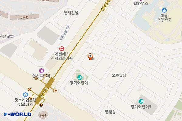장기음식주차타운(김포) 위치 지도 — 경기도 김포시 김포한강1로78번길 7