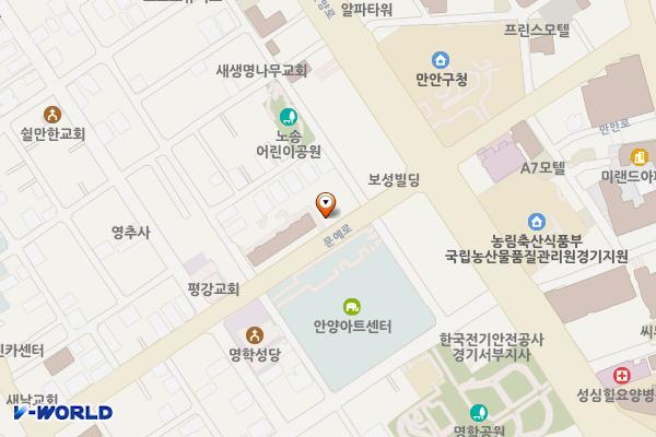 신흥주차장(안양) 위치 지도 — 경기도 안양시 만안구 문예로 31