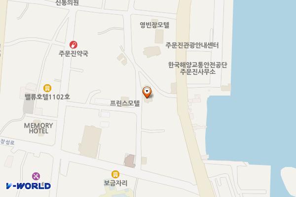 위너스호텔(강릉) 위치 지도 — 강원도 강릉시 주문진읍 해안로 1725-3