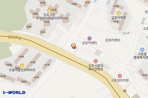 고촌역루체비스타오피스텔(김포) 위치 지도 — 경기도 김포시 고촌읍 고송로 4