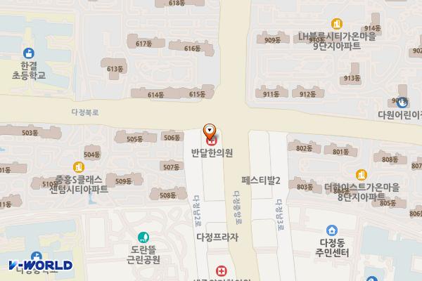 다정센타프라자(세종) 위치 지도 — 세종특별자치시 다정중앙로 57