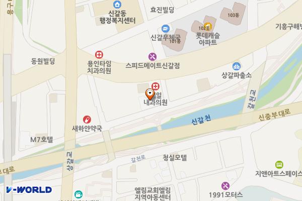 기흥역 엘리시아트윈 2차(용인) 위치 지도 — 경기도 용인시 기흥구 갈천로7번길 71