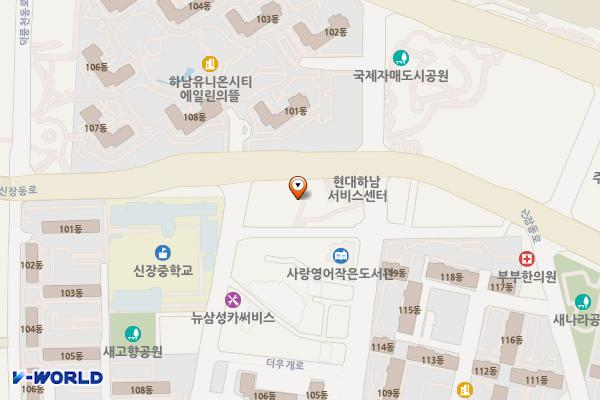 현대하남서비스공업사 위치 지도 — 경기도 하남시 신장동로140번길 46
