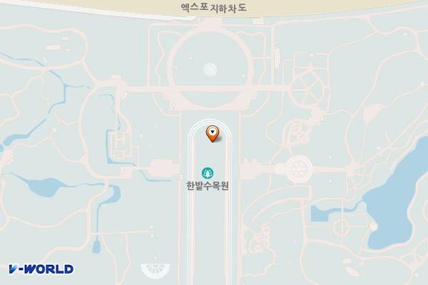 한밭수목원(대전) 위치 지도 — 대전광역시 서구 둔산대로 169