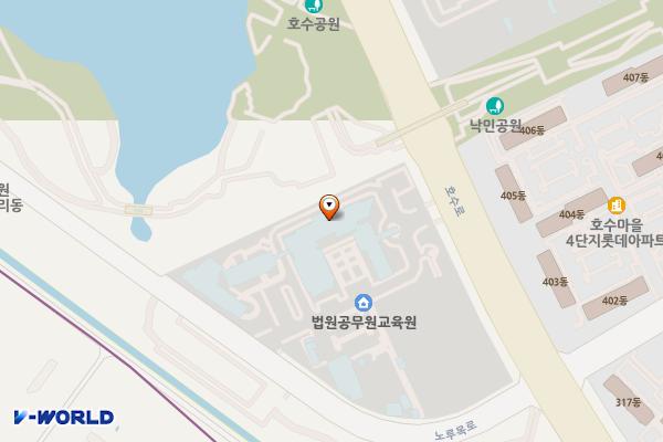 법원공무원교육원(고양) 위치 지도 — 경기도 고양시 일산동구 호수로 523