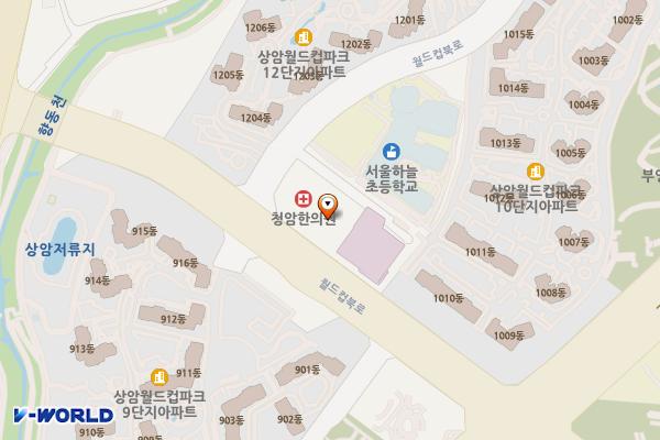 푸르메 주차장(마포) 위치 지도 — 서울특별시 마포구 월드컵북로 496