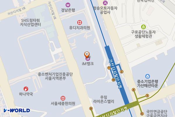 제이플라츠(금천) 위치 지도 — 서울특별시 금천구 가산디지털1로 186
