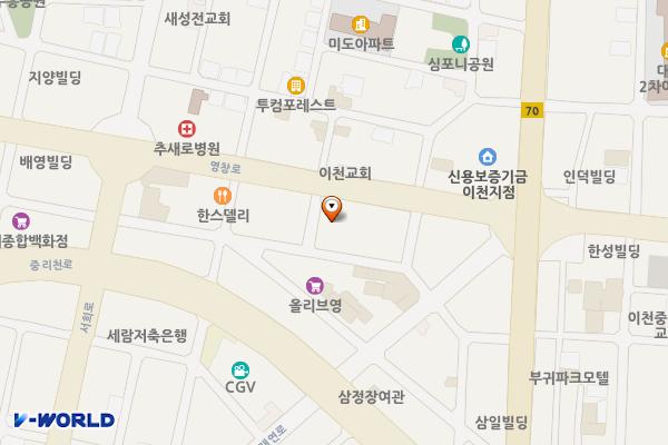 양정빌딩(이천) 위치 지도 — 경기도 이천시 영창로 202