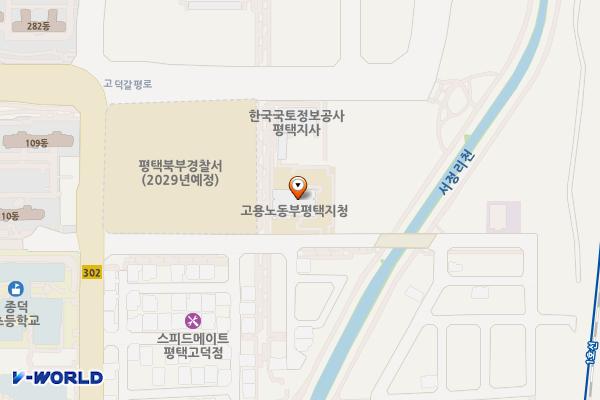 경기지방고용노동청 평택지청 위치 지도 — 경기도 평택시 고덕중앙5길 72