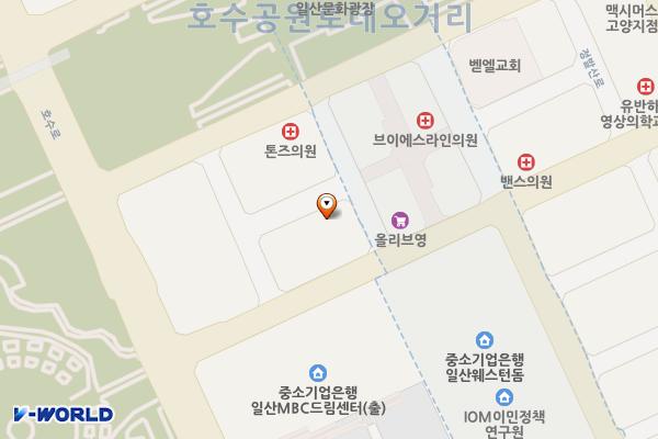 지평프라자(고양) 위치 지도 — 경기도 고양시 일산동구 정발산로 19