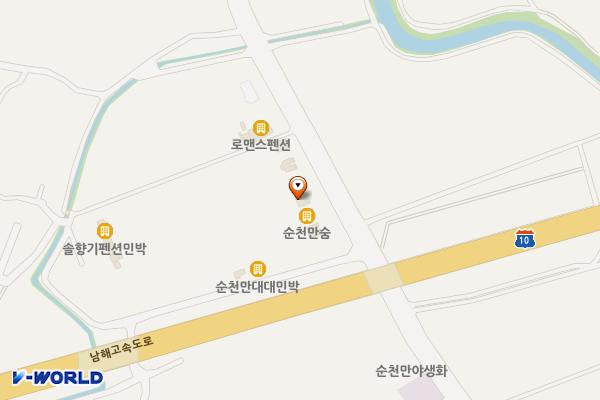 순천만 뉴빌리지 4동 위치 지도 — 전남광주통합특별시 순천시 순천만길 350