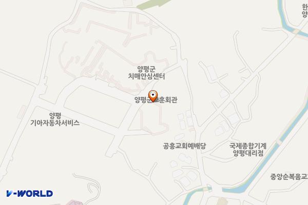양평군 보훈회관 위치 지도 — 경기도 양평군 양평읍 중앙로111번길 34-23