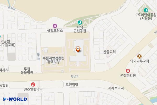 수원지방법원 평택지원 위치 지도 — 경기도 평택시 평남로 1036