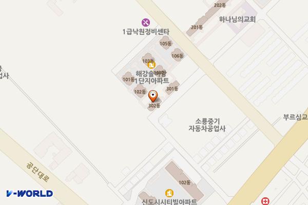 해강솔비앙3단지(군산) 위치 지도 — 전북특별자치도 군산시 풍전5길 26