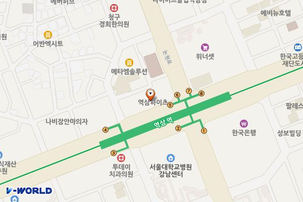 역삼하이츠빌딩(강남) 위치 지도 — 서울특별시 강남구 테헤란로 151