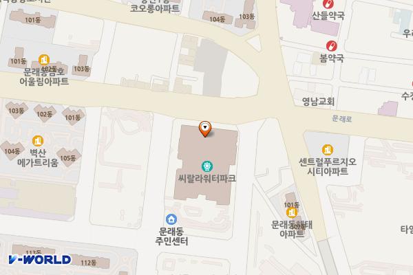SK리더스뷰 상가 룩스(영등포) 위치 지도 — 서울특별시 영등포구 문래로 164
