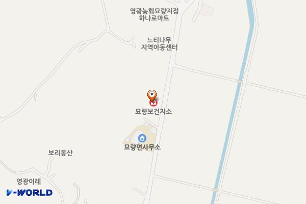 묘량면 복지회관(영광) 위치 지도 — 전남광주통합특별시 영광군 묘량면 묘량로 283
