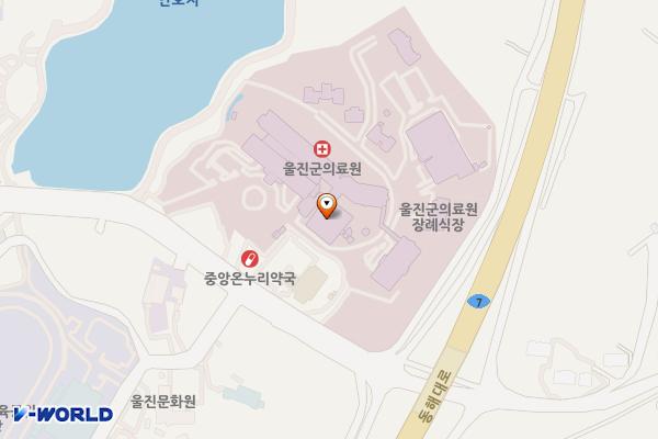 울진군의료원 위치 지도 — 경상북도 울진군 울진읍 현내항길 71