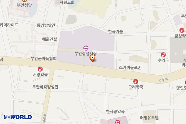 마실공영주차장(부안) 위치 지도 — 전북특별자치도 부안군 부안읍 번영로 121