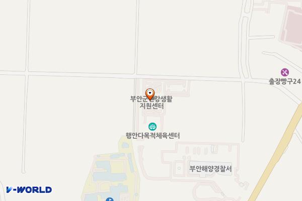 부안군 건강생활지원센터 위치 지도 — 전북특별자치도 부안군 행안면 월륜길 74-34