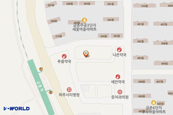 금촌2공영주차장(파주) 위치 지도 — 경기도 파주시 금빛로 28