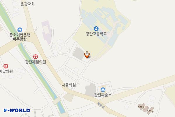 광탄2공영주차장(파주) 위치 지도 — 경기도 파주시 광탄면 혜음로1120번길 23