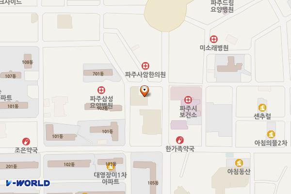 금촌로타리 공영주차장(파주) 위치 지도 — 경기도 파주시 한마음2길 18