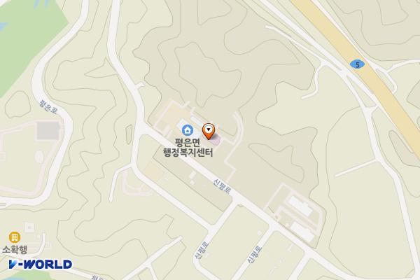 평은면행정복지센터(영주) 위치 지도 — 경상북도 영주시 평은면 신평로 29