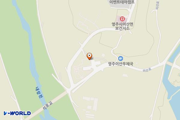 선비문화센터(영주) 위치 지도 — 경상북도 영주시 이산면 이산로 631
