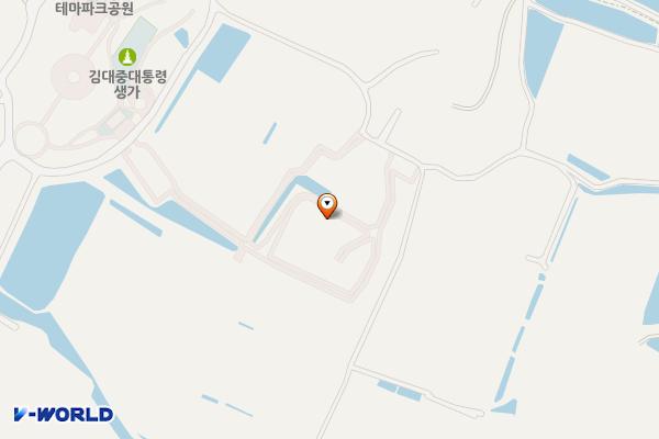 김대중대통령생가 위치 지도 — 전남광주통합특별시 신안군 하의면 후광리 87번지