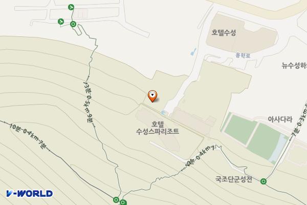 호텔수성(대구) 위치 지도 — 대구광역시 수성구 용학로 106-7