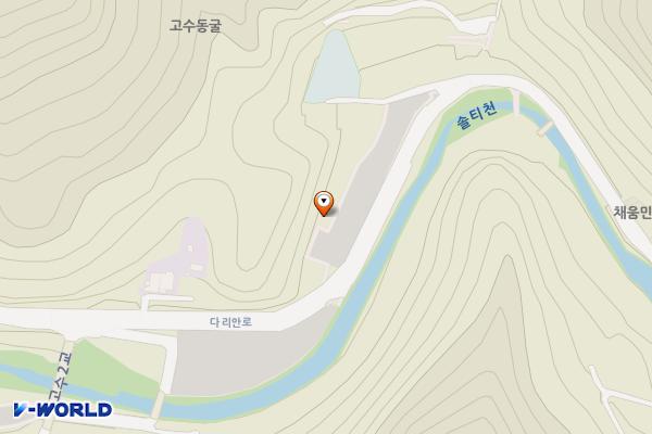 고수동굴 제1주차장(단양) 위치 지도 — 충청북도 단양군 단양읍 다리안로 99